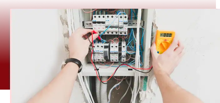 Electrician at work